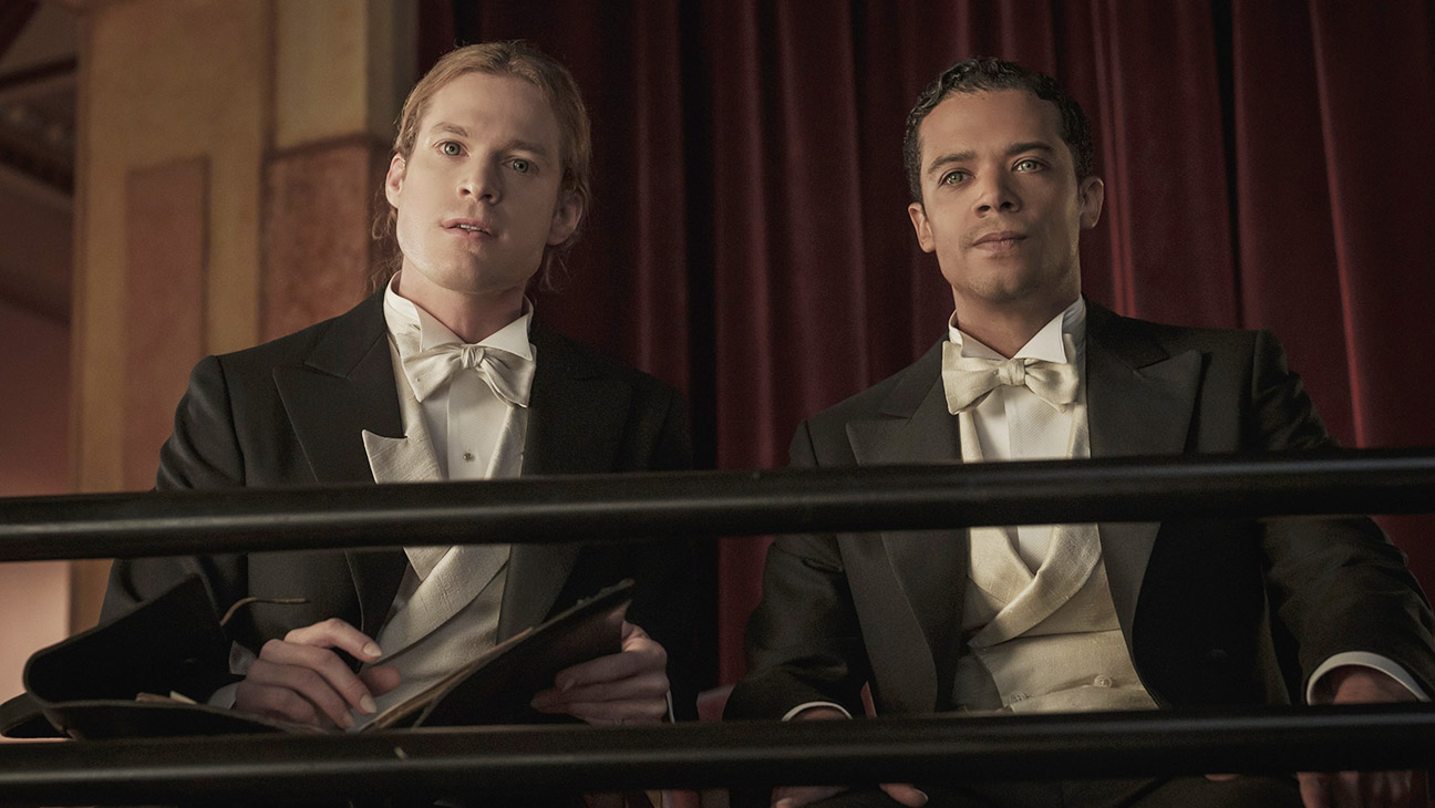 Interview with the Vampire, from left: Sam Reid, Jacob Anderson, (Season 1, ep. 102, aired Oct. 2, 2022)